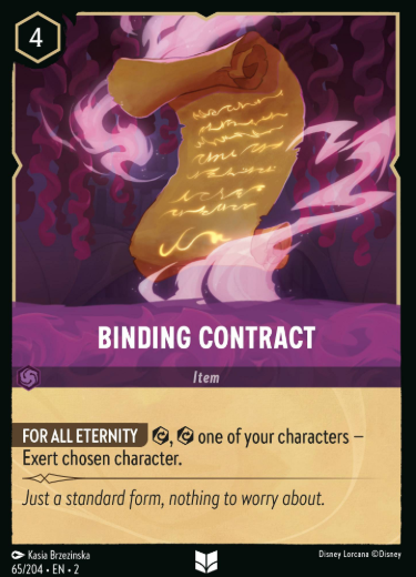#065 Binding Contract - Disney Lorcana Rise of the Floodborn