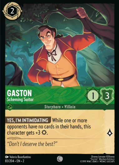 #083 Gaston - Disney Lorcana Rise of the Floodborn