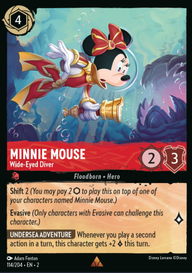 #114 Minnie Mouse - Disney Lorcana Rise of the Floodborn