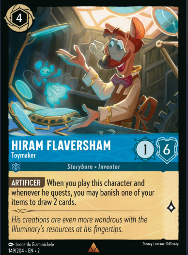 #149 Hiram Flaversham - Disney Lorcana Rise of the Floodborn