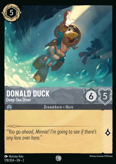 #178 Donald Duck - Disney Lorcana Rise of the Floodborn