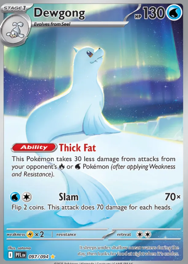 #097 Dewgong Mega Evolutions Phantasmal Flames