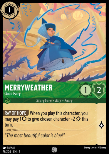 #076 Merryweather - Disney Lorcana Shimmering Skies