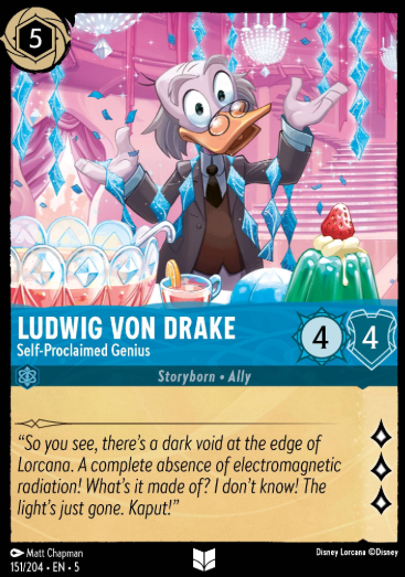 #151 Ludwig Von Drake - Disney Lorcana Shimmering Skies