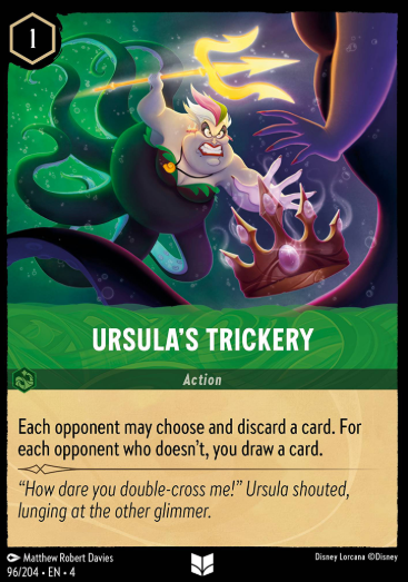#096 Ursula's Trickery - Disney Lorcana Ursula's Return