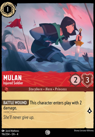 #116 Mulan - Disney Lorcana Ursula's Return