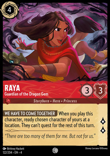 #122 Raya - Disney Lorcana Ursula's Return