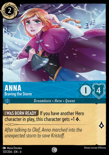 #137 Anna - Disney Lorcana Ursula's Return