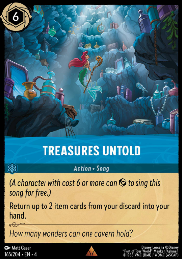 #165 Treasures Untold - Disney Lorcana Ursula's Return