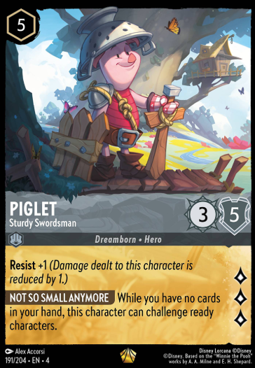 #191 Piglet - Disney Lorcana Ursula's Return