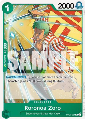 #034 Roronoa Zoro - OP07 500 Years in the Future