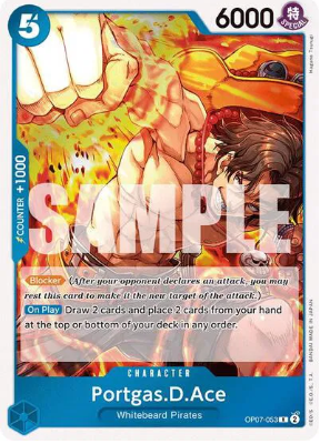 #053 Portgas.D.Ace (Foil) - OP07 500 Years in the Future