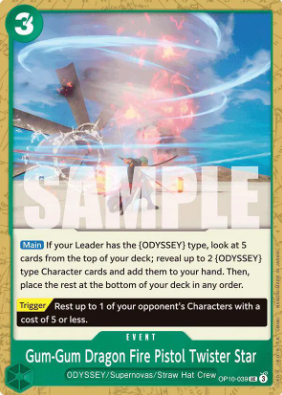 #039 Gum-Gum Dragon Fire Pistol Twister Star - OP10 Royal Blood