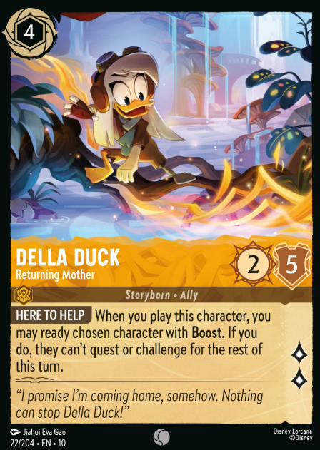 #022 Della Duck - Disney Lorcana Whispers in the Well