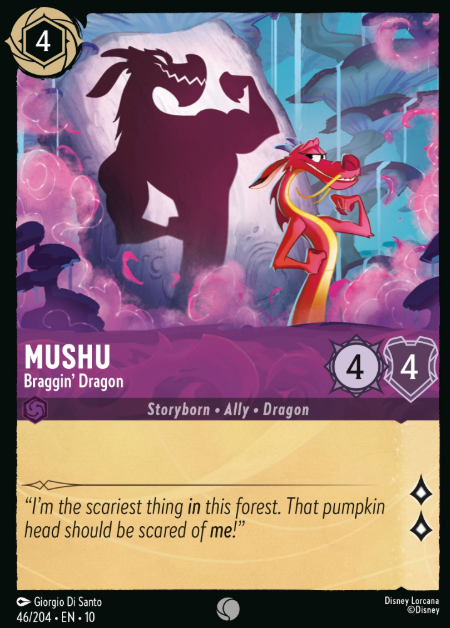 #046 Mushu - Disney Lorcana Whispers in the Well