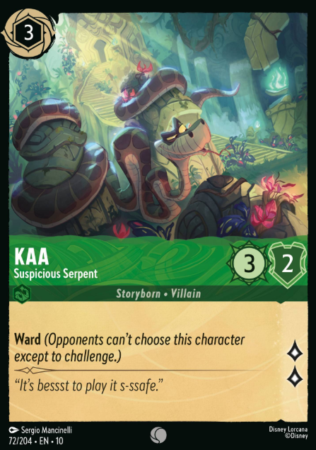 #072 Kaa - Disney Lorcana Whispers in the Well