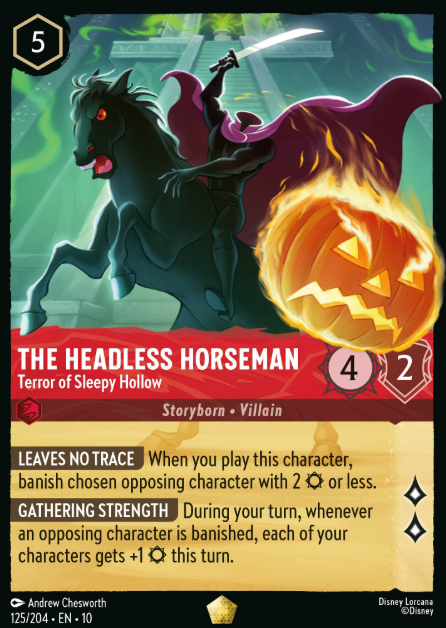 #125 The Headless Horseman - Disney Lorcana Whispers in the Well