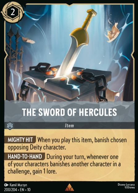 #200 The Sword Of Hercules - Disney Lorcana Whispers in the Well