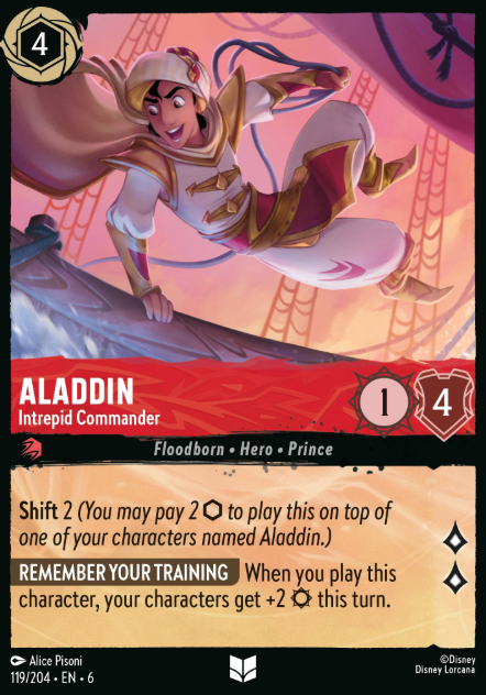 #119 Aladdin - Disney Lorcana Azurite Sea