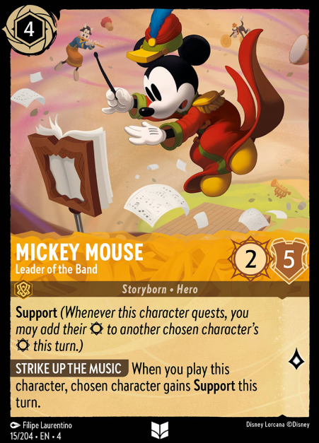 #015 Mickey Mouse - Disney Lorcana Ursula's Return