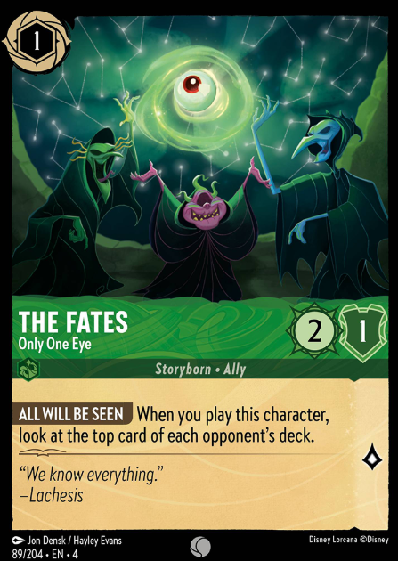 #089 The Fates - Disney Lorcana Ursula's Return