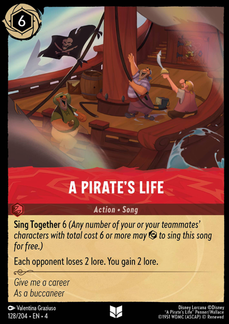 #128 A Pirate's Life - Disney Lorcana Ursula's Return