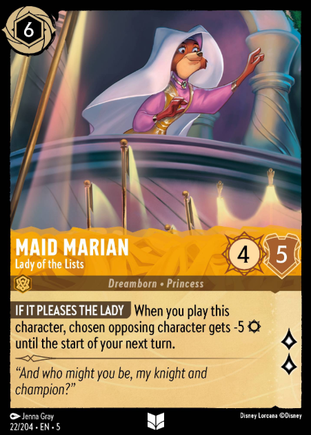 #022 Maid Marian - Disney Lorcana Shimmering Skies