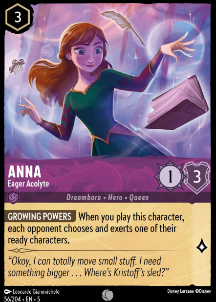 #056 Anna - Disney Lorcana Shimmering Skies
