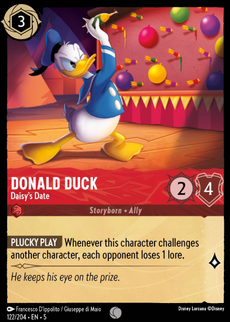 #122 Donald Duck - Disney Lorcana Shimmering Skies