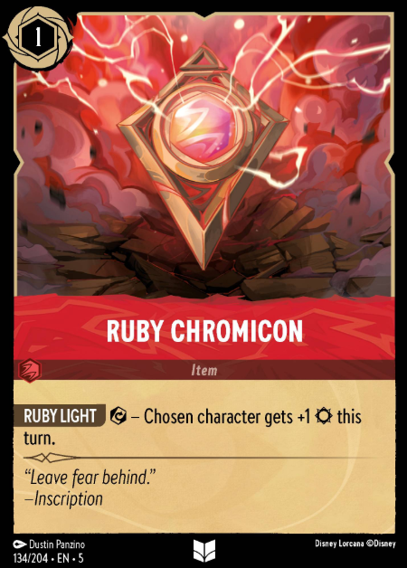 #134 Ruby Chromicon - Disney Lorcana Shimmering Skies