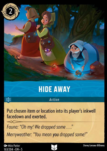 #163 Hide Away - Disney Lorcana Shimmering Skies