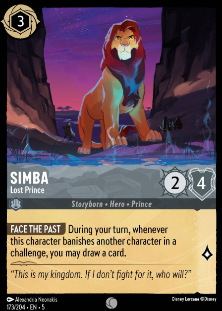 #173 Simba - Disney Lorcana Shimmering Skies