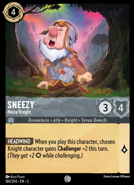 #180 Sneezy - Disney Lorcana Shimmering Skies