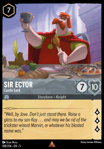 #188 Sir Ector - Disney Lorcana Shimmering Skies