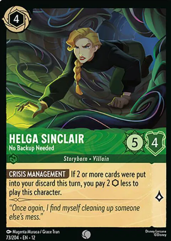 #073 Helga Sinclair - Disney Lorcana Wilds Unknown