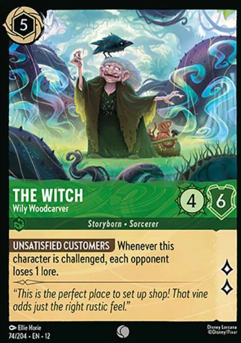 #074 The Witch - Disney Lorcana Wilds Unknown