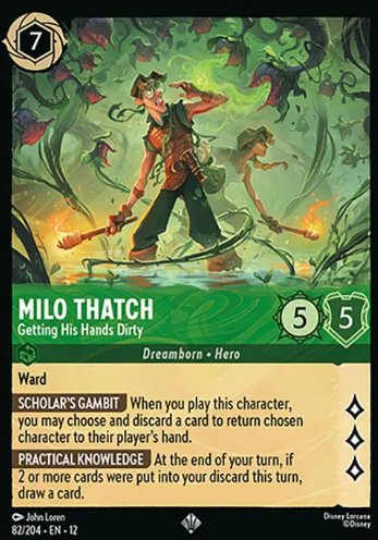 #082 Milo Thatch - Disney Lorcana Wilds Unknown
