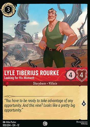 #105 Lyle Tiberius Rourke - Disney Lorcana Wilds Unknown