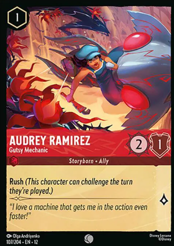 #107 Audrey Ramirez - Disney Lorcana Wilds Unknown