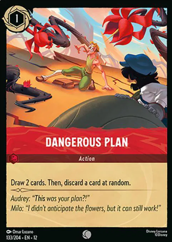 #133 Dangerous Plan - Disney Lorcana Wilds Unknown