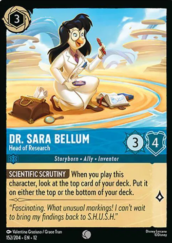 #152 Dr. Sara Bellum - Disney Lorcana Wilds Unknown
