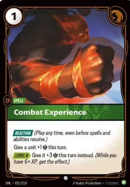 #031 Combat Experience - Riftbound Unleashed