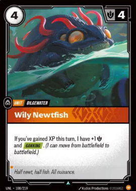#108 Wily Newtfish - Riftbound Unleashed
