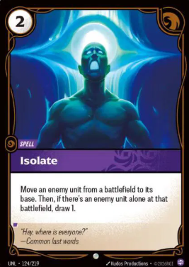 #124 Isolate - Riftbound Unleashed