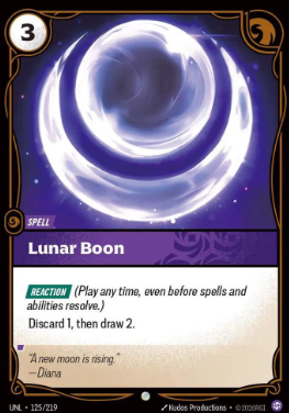 #125 Lunar Boon - Riftbound Unleashed