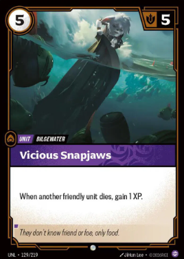 #129 Vicious Snapjaws - Riftbound Unleashed