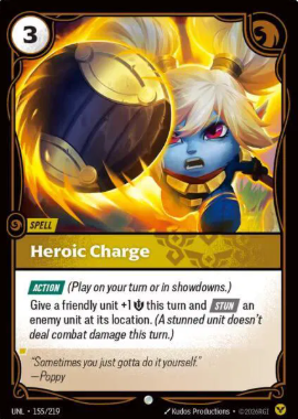 #155 Heroic Charge - Riftbound Unleashed