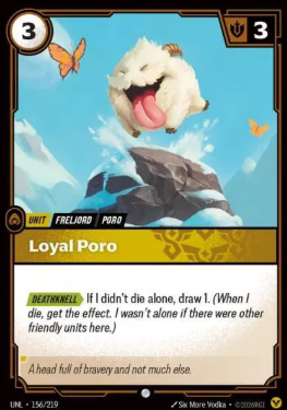 #156 Loyal Poro - Riftbound Unleashed