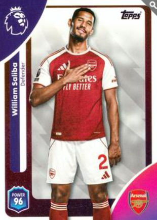 #003 William Saliba Arsenal Parallel Card