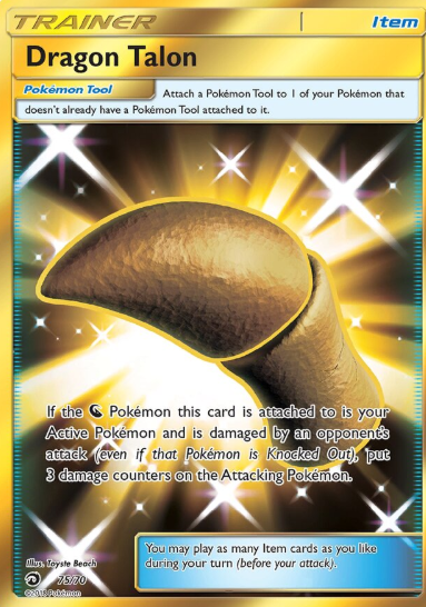 #075 Dragon Talon Secret Rare Trainer Card Dragon Majesty